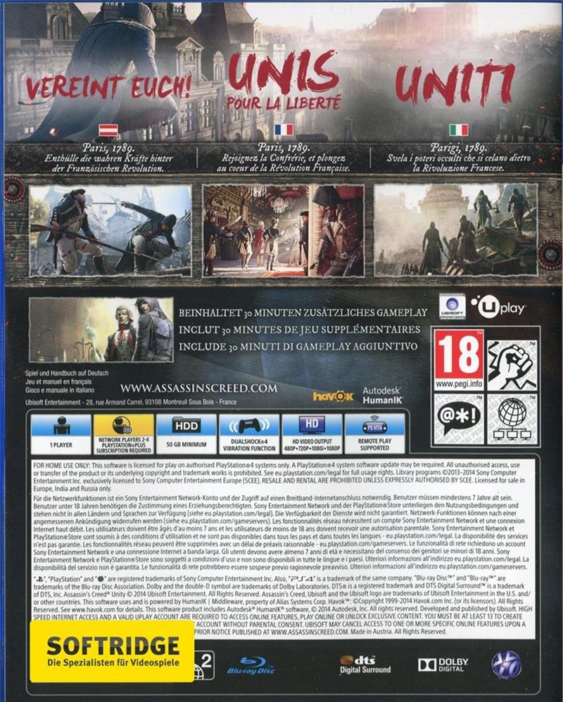 UBISOFT  Assassin's Creed: Unity -E- 