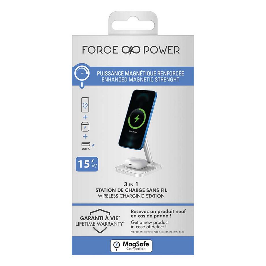 Force Power  Caricatore QI Force Power da 15 W 