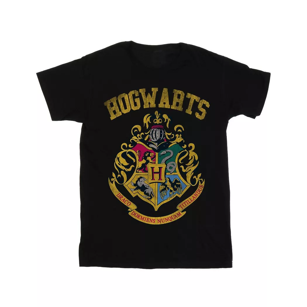 Harry Potter - Hogwarts TShirt, für Damen, Schwarz, Größe S