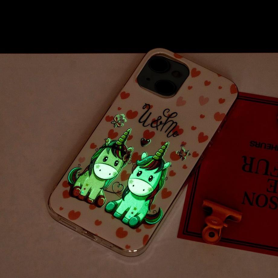 DuxDucis  iPhone 15 - Coque luminescente en silicone 