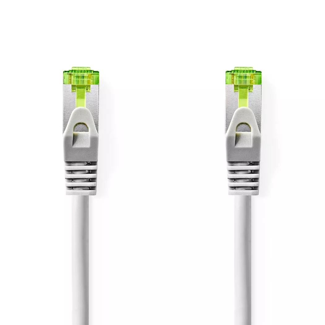 Nedis – CAT7 Netzwerkkabel | S/FTP RJ45 Stecker 10,0 m Snagless Rund LSZH Grau Etikett, One Size