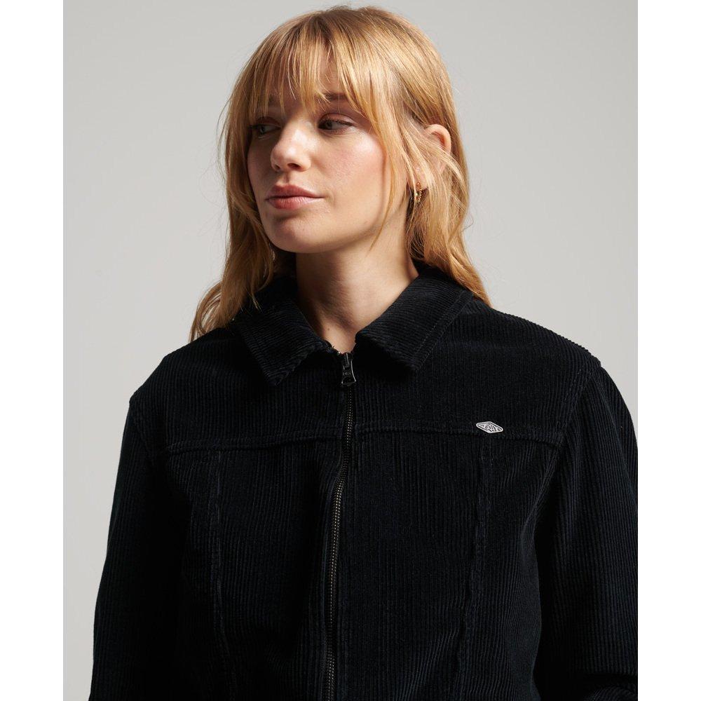 Superdry  vintage damen-kurzjacke aus cord 