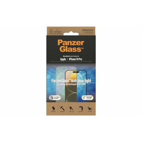 PanzerGlass  PANZERGLASS DISPLAYSCHUTZ ULTRA WIDE ANTI BLUELIGHT IPHONE 14 PRO 