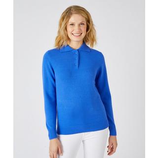 Damart  Pull col polo maille jersey souple. 