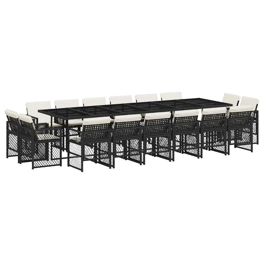 set da pranzo da giardino Polirattan