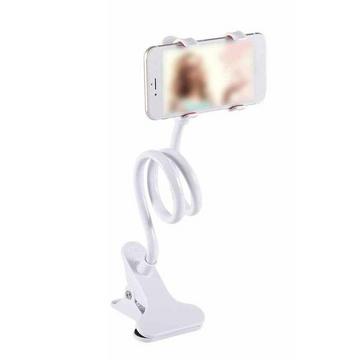 Support de téléphone flexible avec pince - Blanc