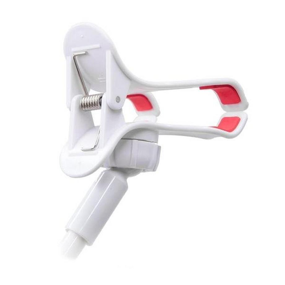 eStore  Flexibler Telefonhalter mit Klemme - Weiß 