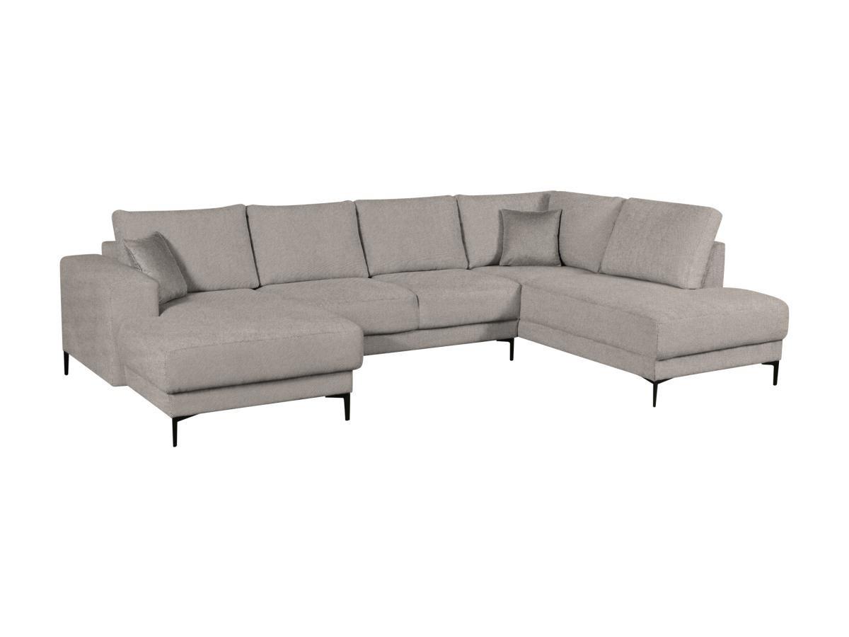 Image of Wohnlandschaft mit Ecke - Ecke links - Stoff - Grau - ASELIO Wohnlandschaft mit Ecke - Ecke links - Stoff - Grau - ASELIO