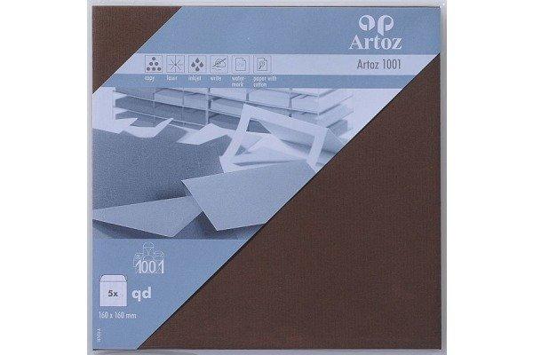 Artoz ARTOZ Couverts 1001 160x160mm 100g, braun 5 Stück  