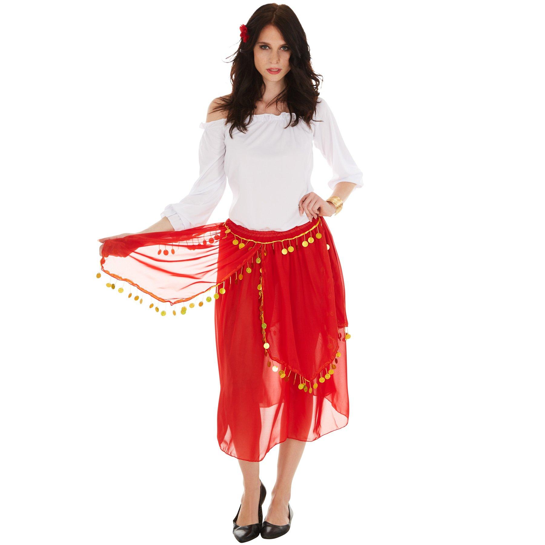 Image of Frauenkostüm Gypsy Rot