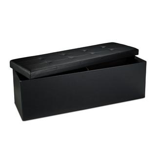 Northio Banc de rangement pliable en cuir artificiel  