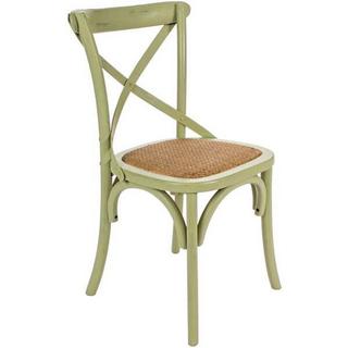 mutoni Chaise en bois Cross Vert  