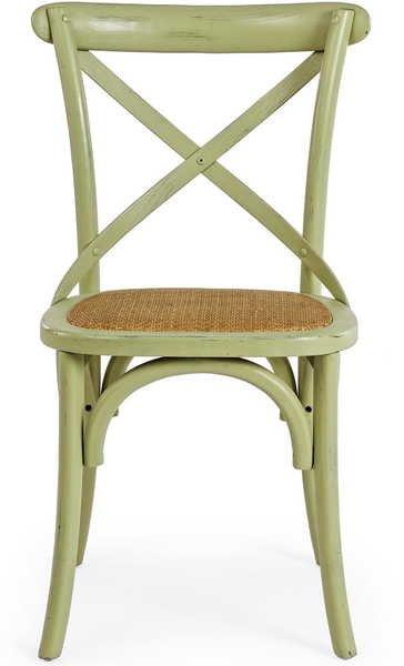 mutoni Chaise en bois Cross Vert  