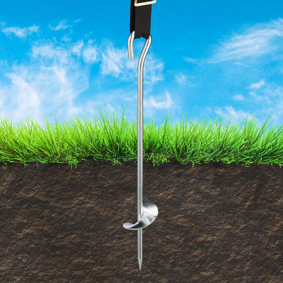 B2X  Bodenanker-Trampolin 8-teilig 