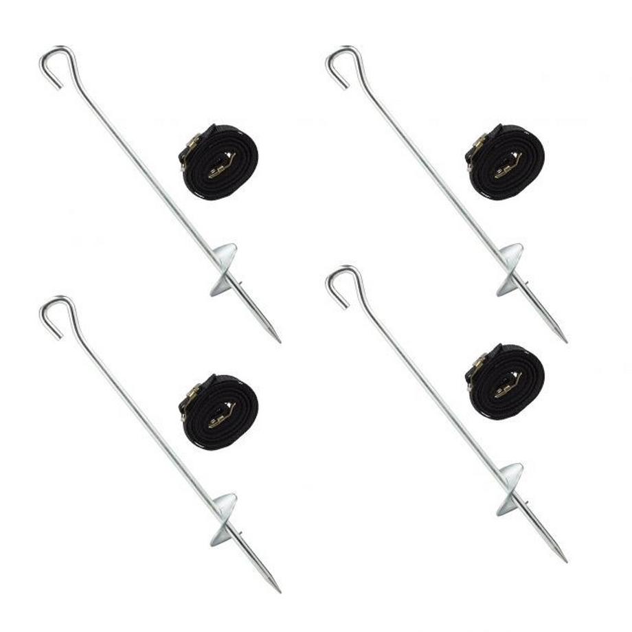 B2X  Bodenanker-Trampolin 8-teilig 