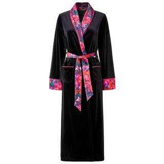 Joe Browns Boutique Velours Morgenmantel mit Blumenmuster  