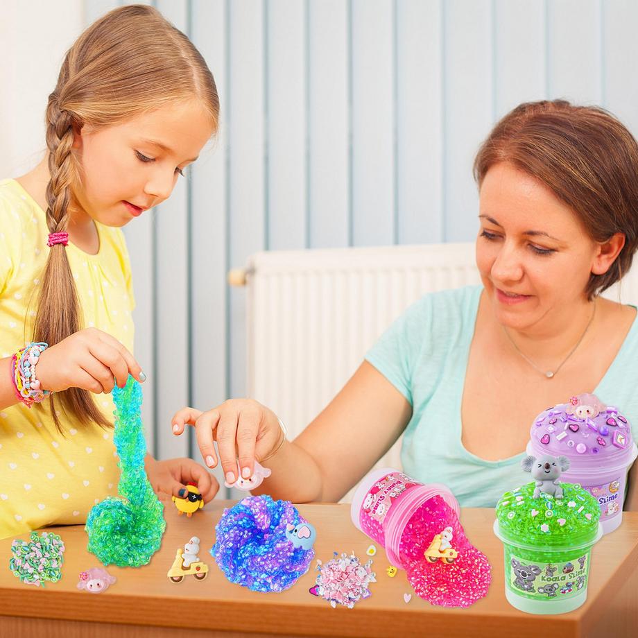 Activity-board  Pack Animaux lime Set, pour enfants, Bon Kit Slime Croquant Extensible Sensoriel 