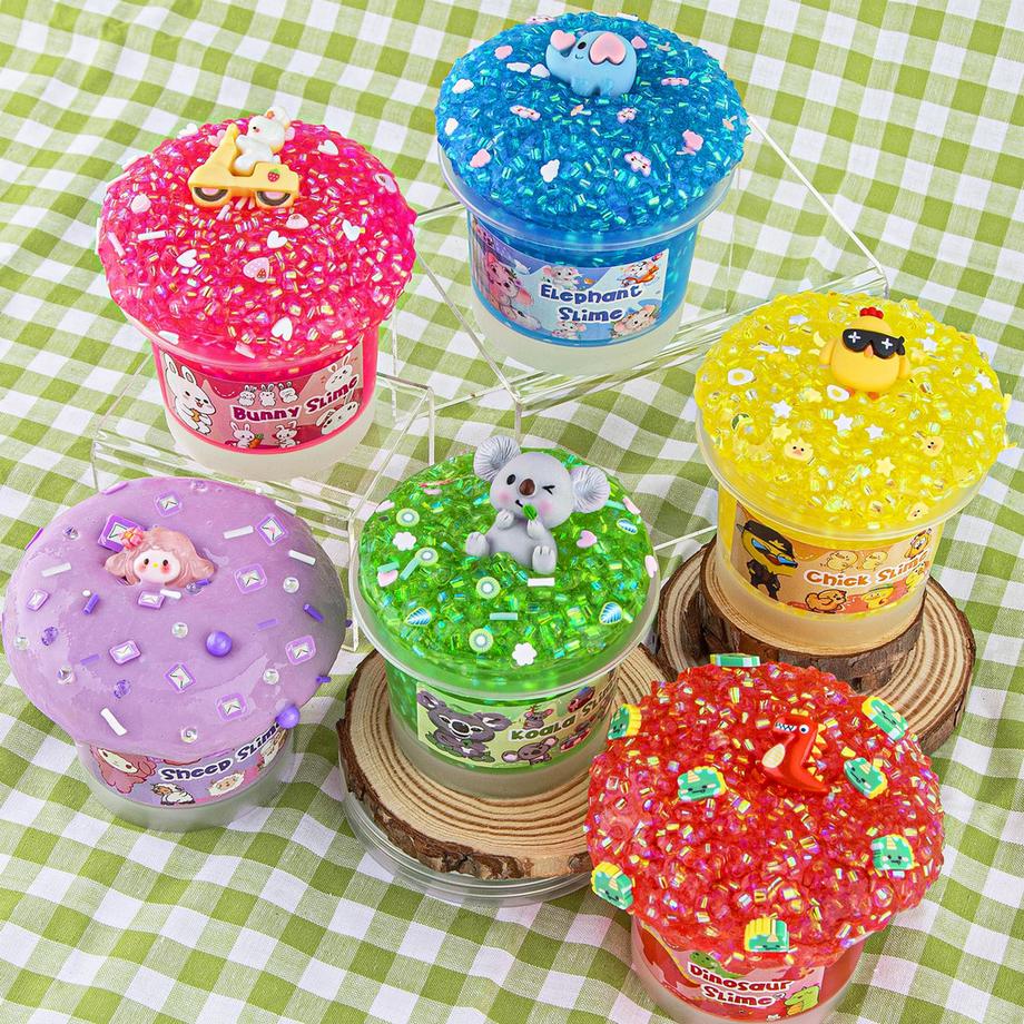 Activity-board  Pack Animaux lime Set, pour enfants, Bon Kit Slime Croquant Extensible Sensoriel 