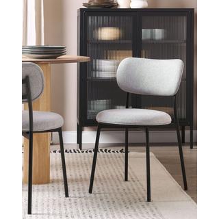 Beliani Lot de 2 chaises en Polyester Moderne CASEY  