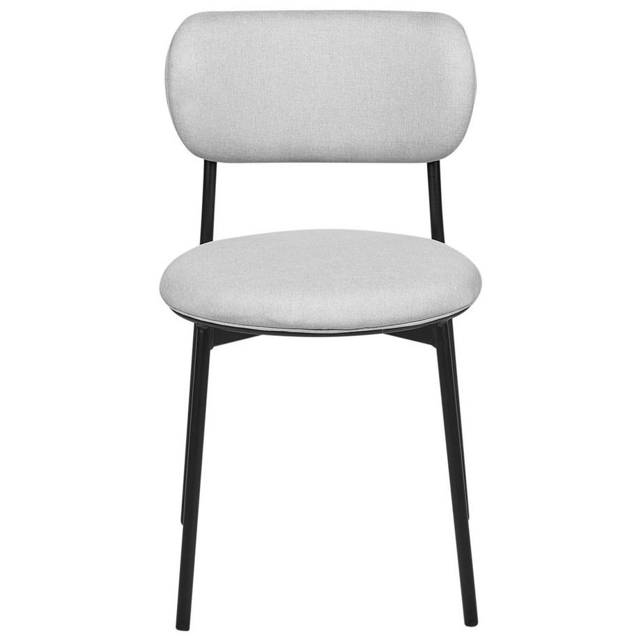Beliani Set di 2 sedie da pranzo en Tessuto Moderno CASEY  