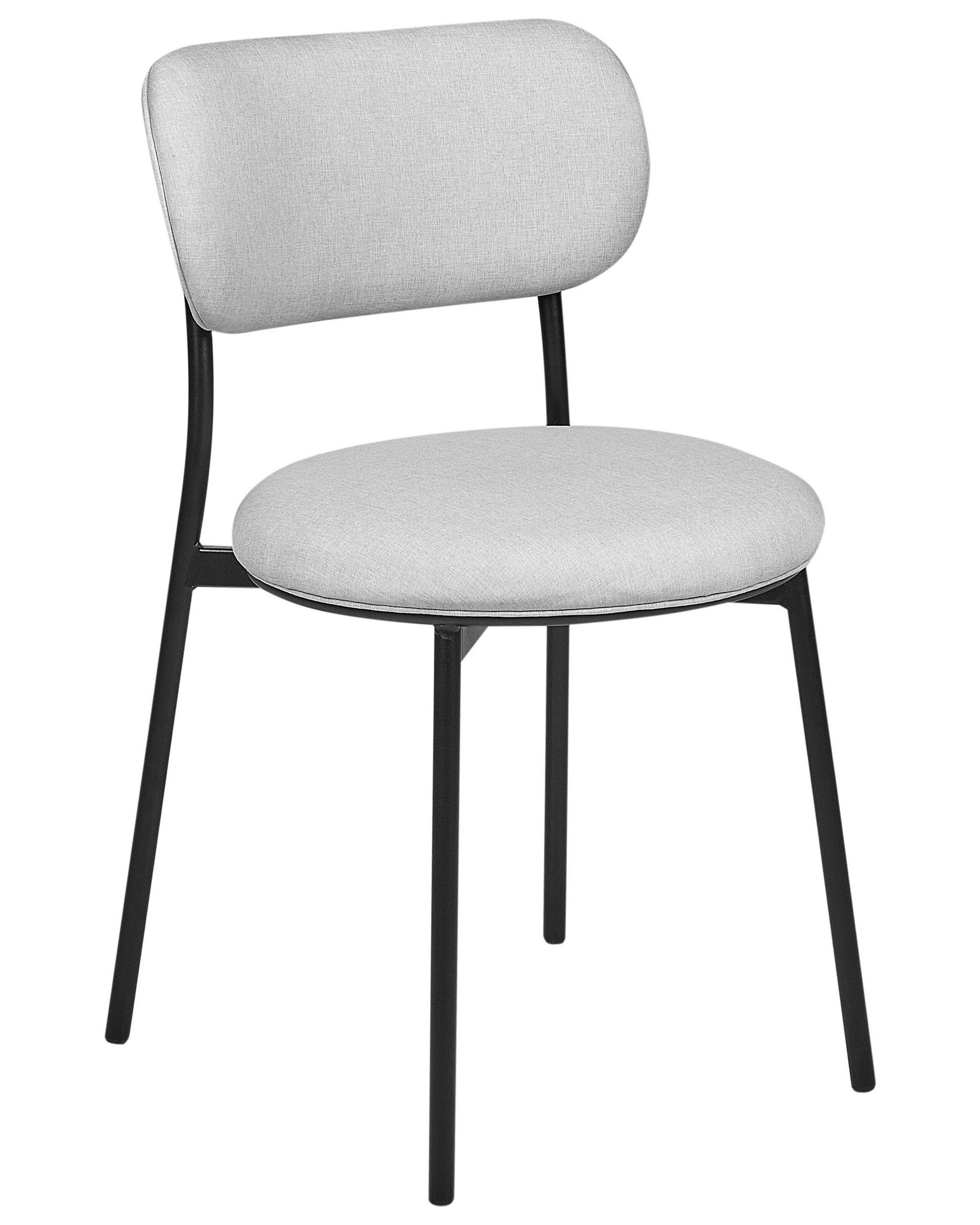 Beliani Lot de 2 chaises en Polyester Moderne CASEY  