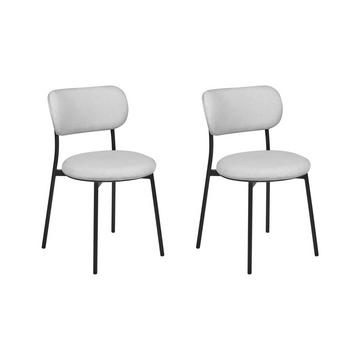 Lot de 2 chaises en Polyester Moderne CASEY