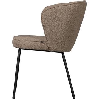 mutoni Chaise de salle à manger Admit Bouclé beige  