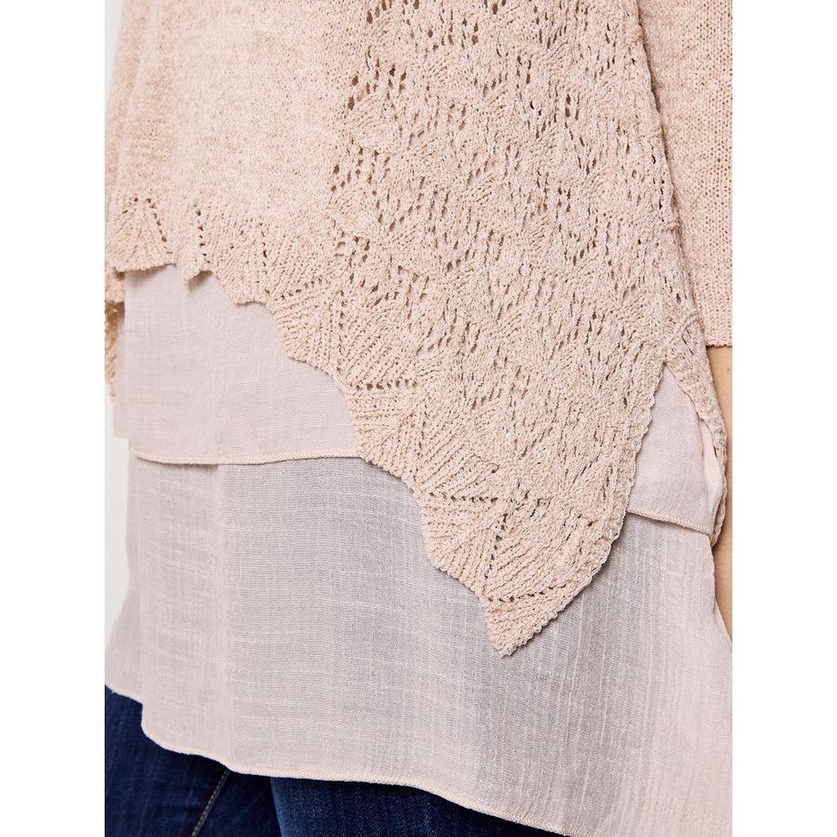 APRICOT Tunique Shimmer Mesh Layered  