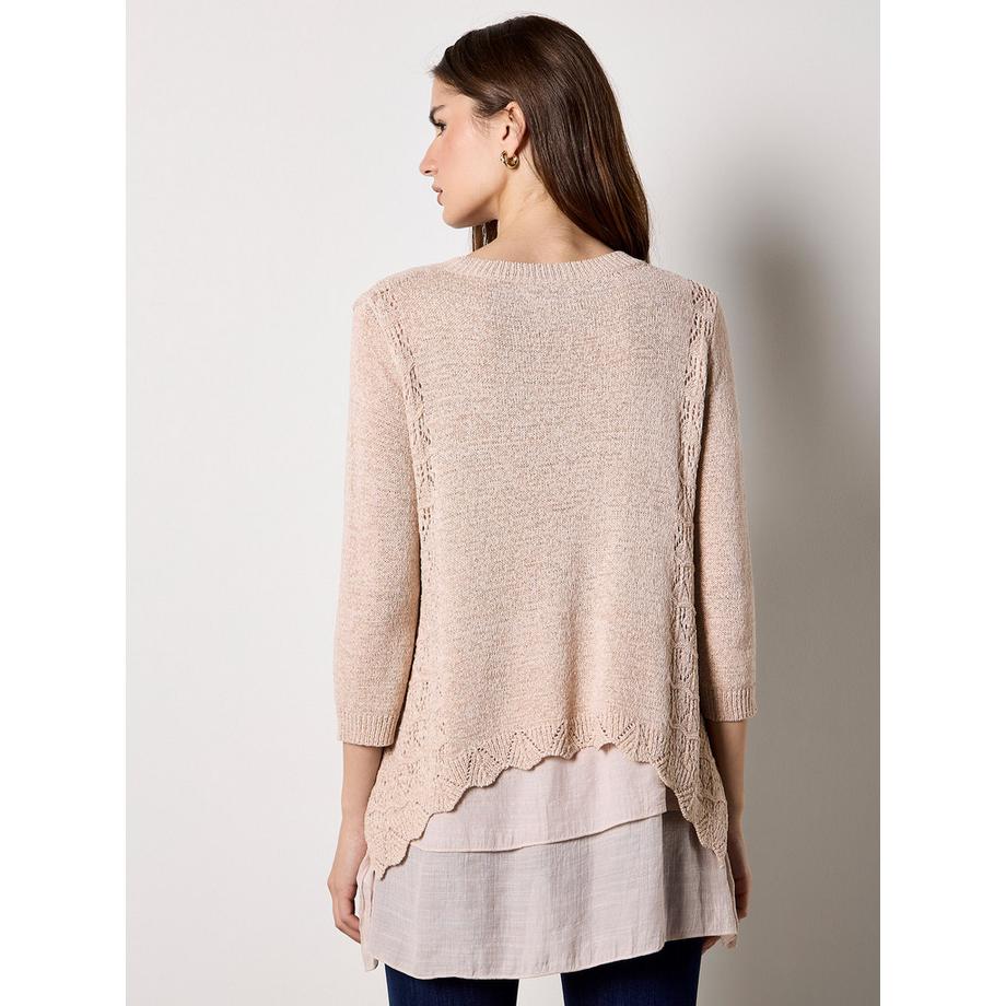 APRICOT Tunique Shimmer Mesh Layered  