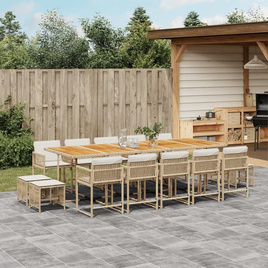 VidaXL set da pranzo da giardino Polirattan  
