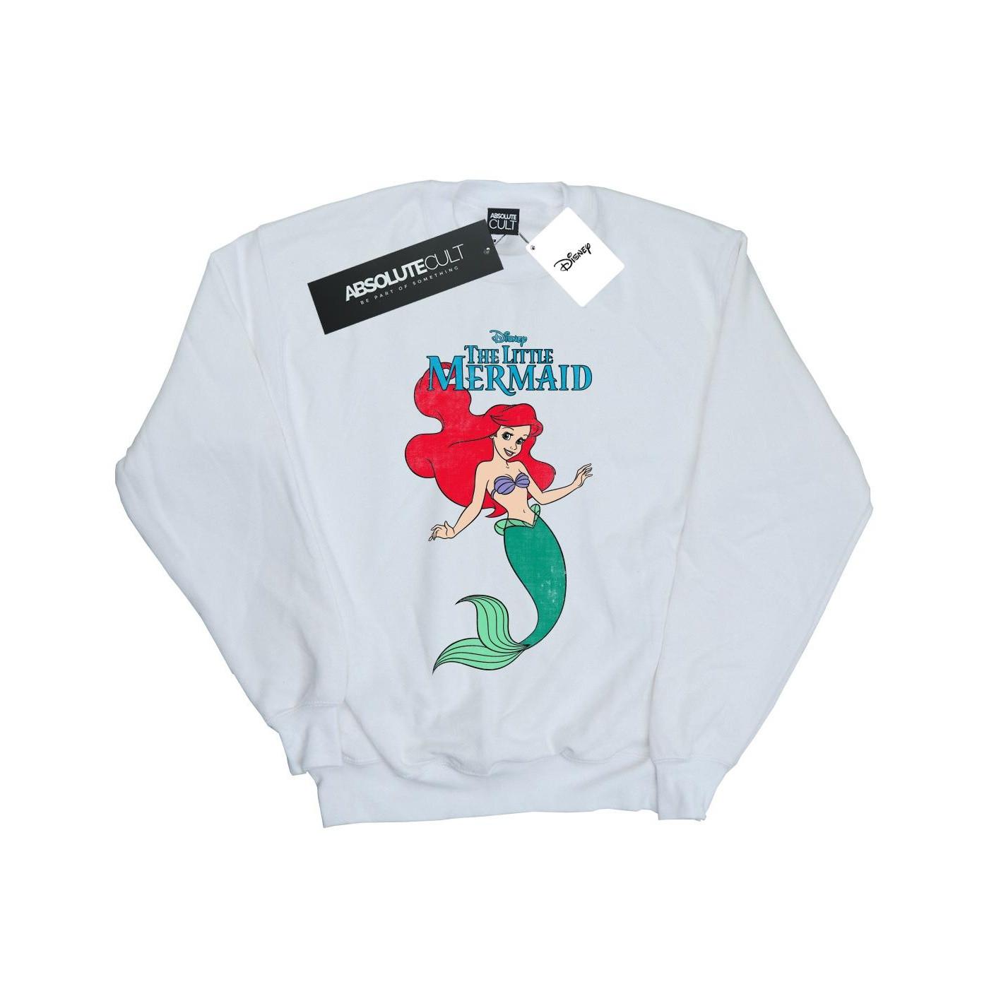 Image of The Little Mermaid Line Ariel Sweatshirt Damen Weiss XXL