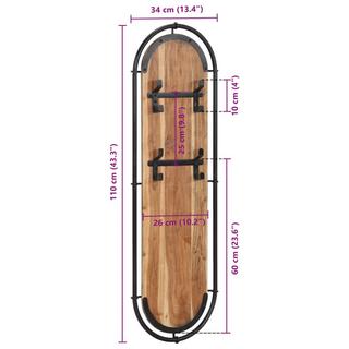 VidaXL attaccapanni Legno di acacia  