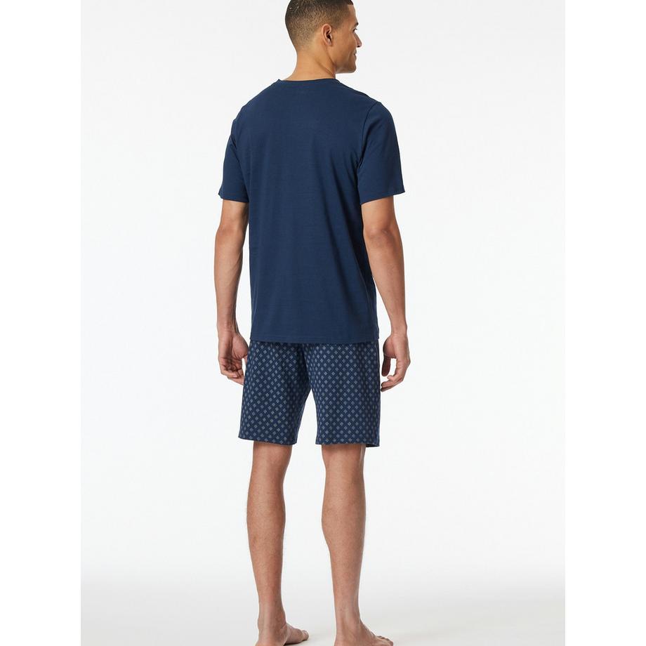 Schiesser Casual Essentials Kurzer Pyjama Schlafanzug  