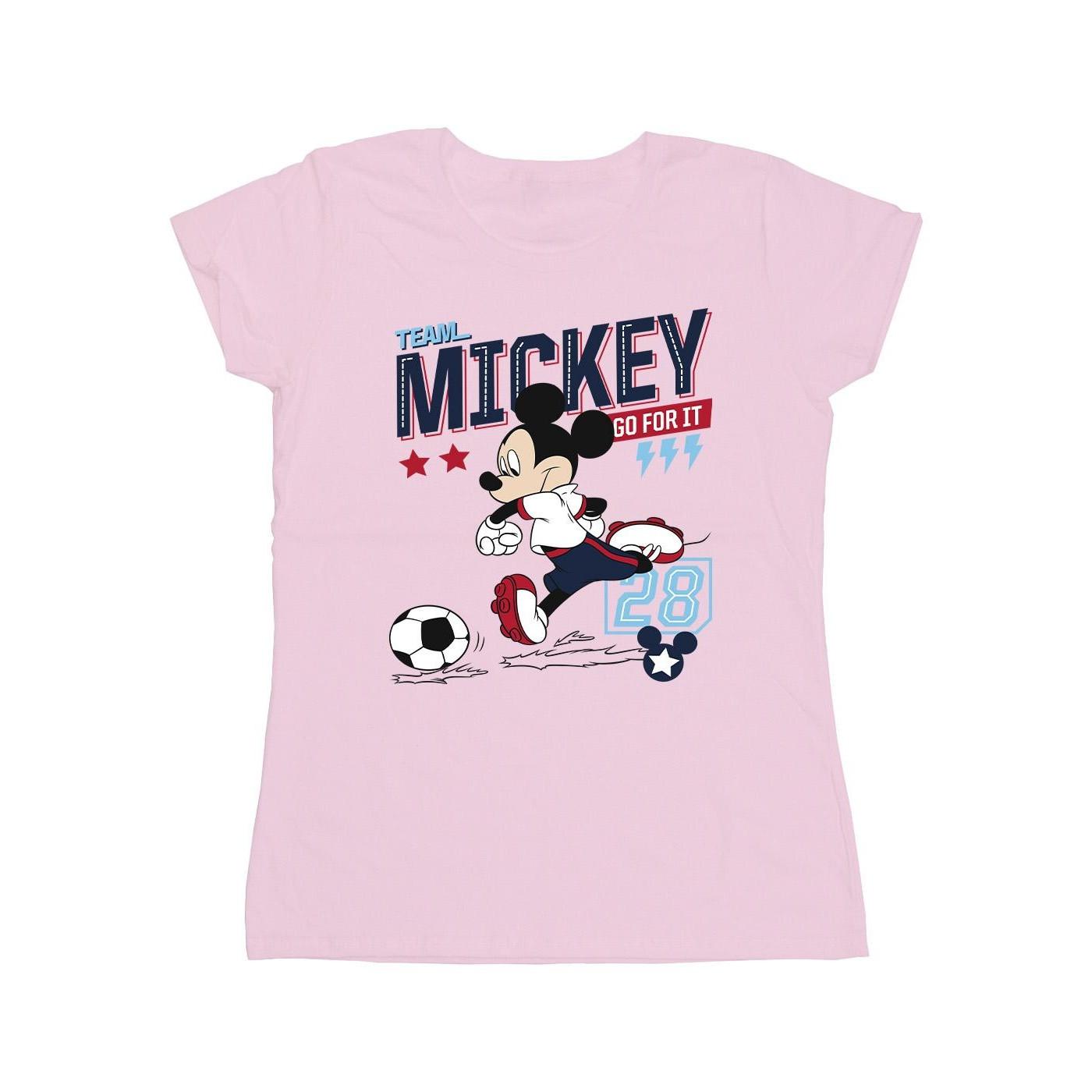 Image of Mickey Mouse Team Mickey Football Tshirt Damen Pink L
