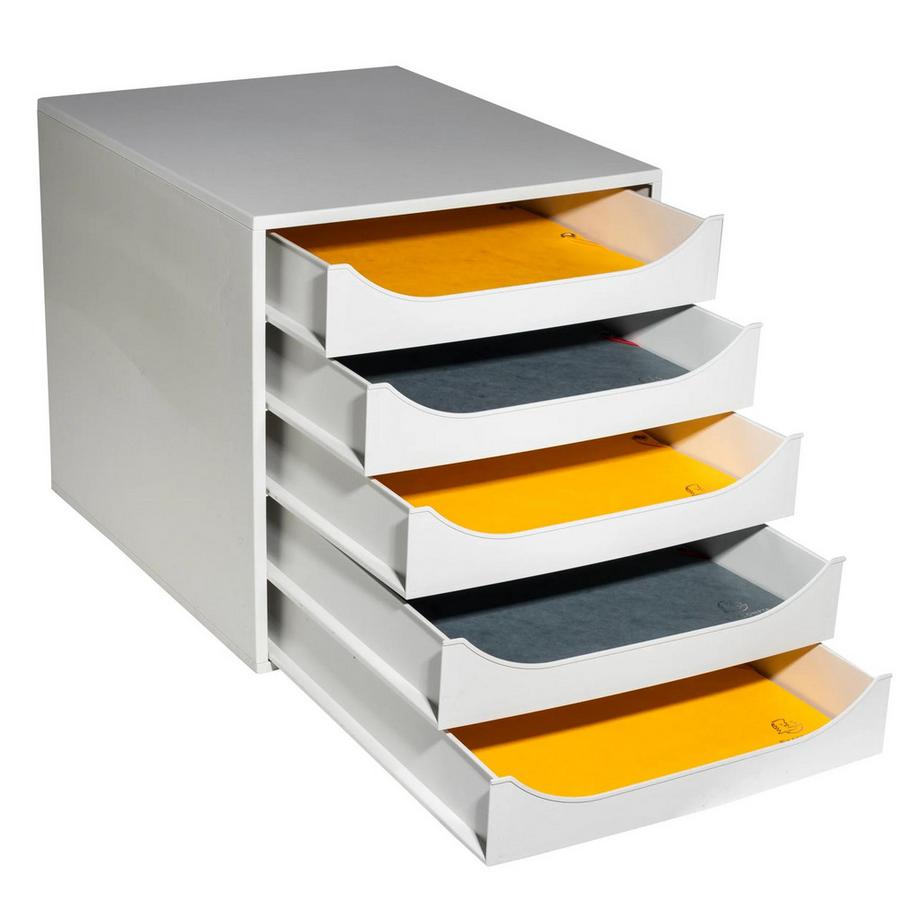 Exacompta Module de classement Ecobox+ Office 5 tiroirs  