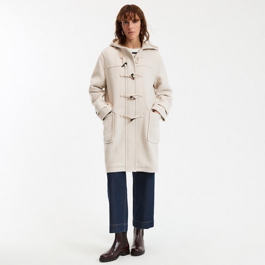 La Redoute Collections Halblanger Dufflecoat mit Kapuze  