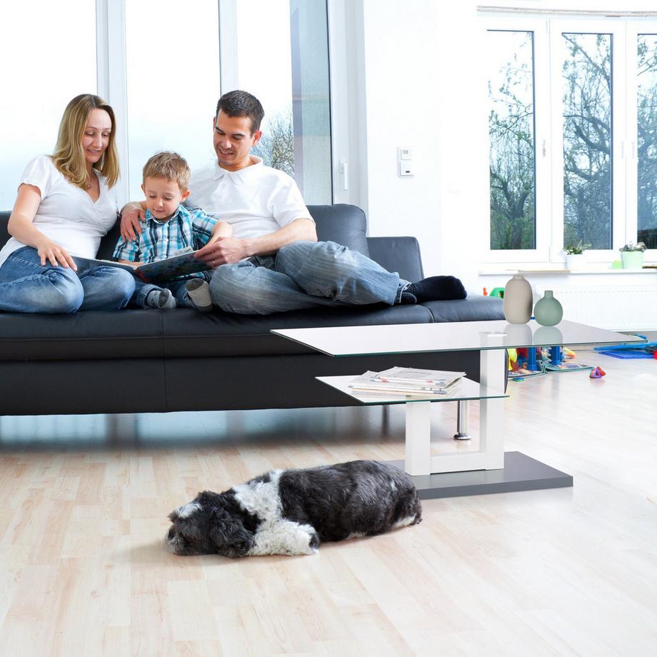 B2X Couchtisch aus Glas  