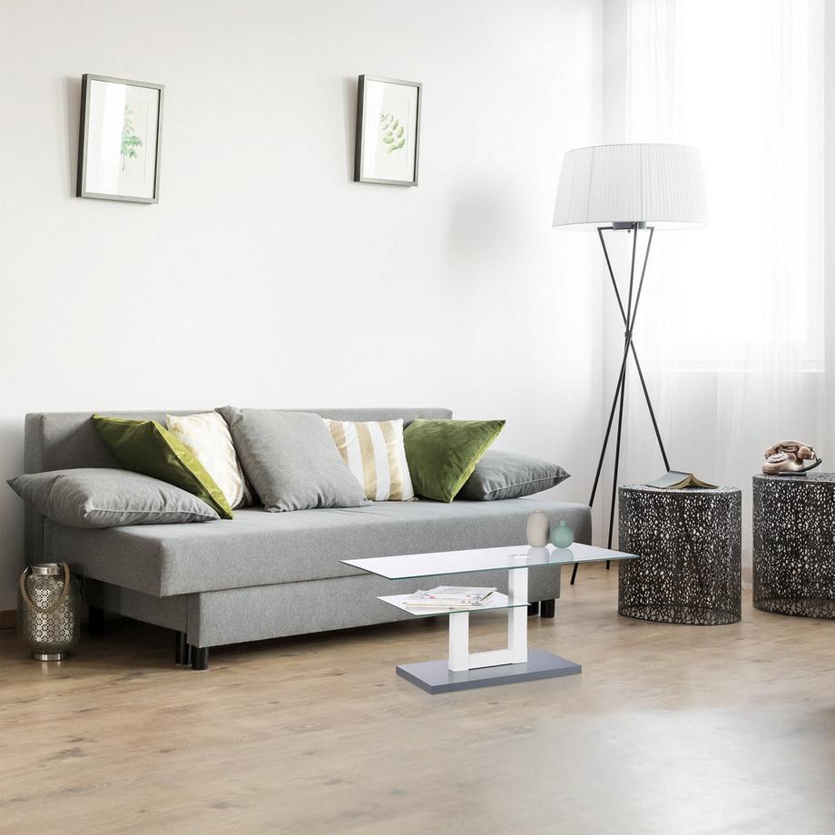 B2X Couchtisch aus Glas  