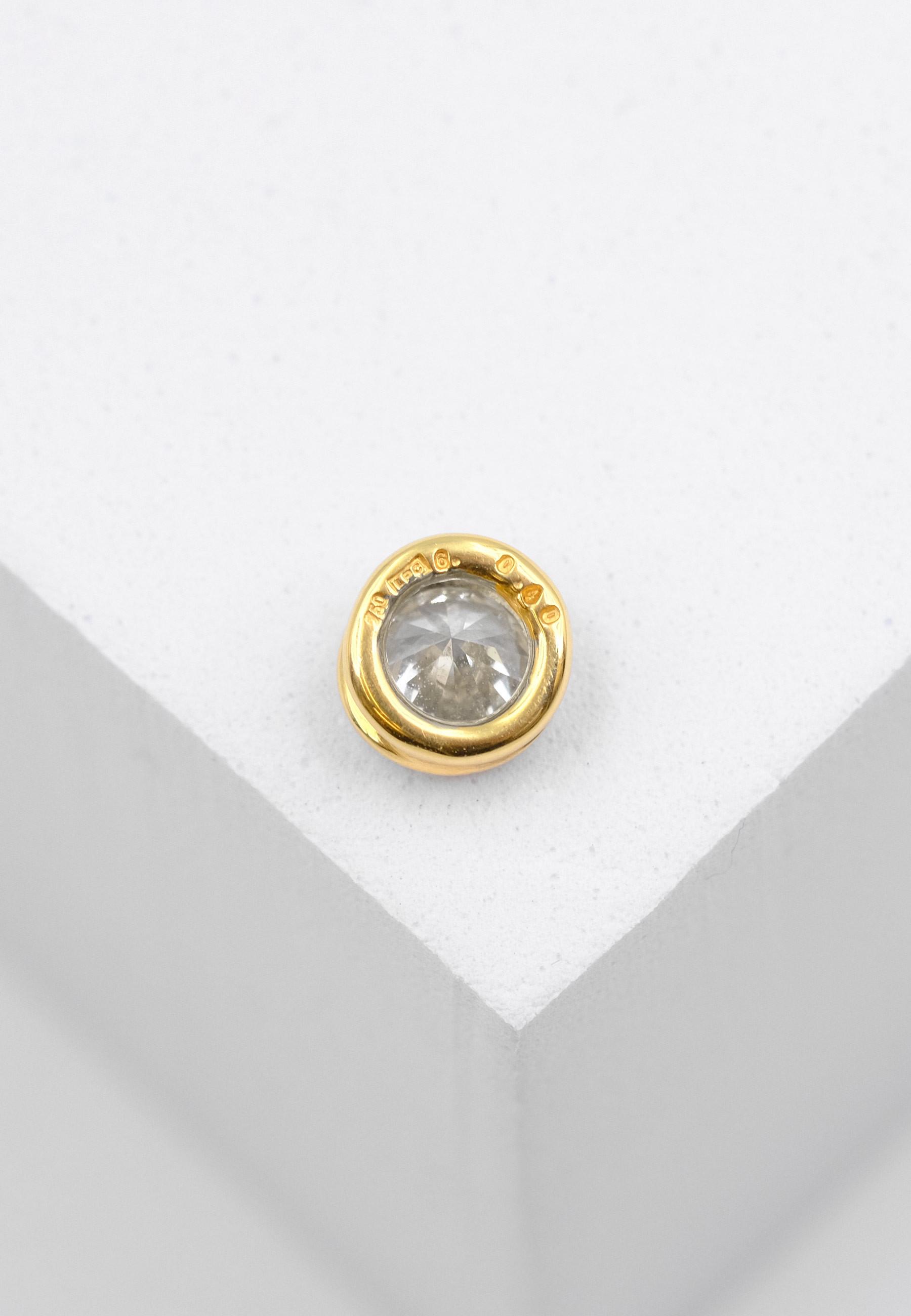 MUAU Schmuck  Anhänger Diamant 0.40ct. Gelbgold 750 