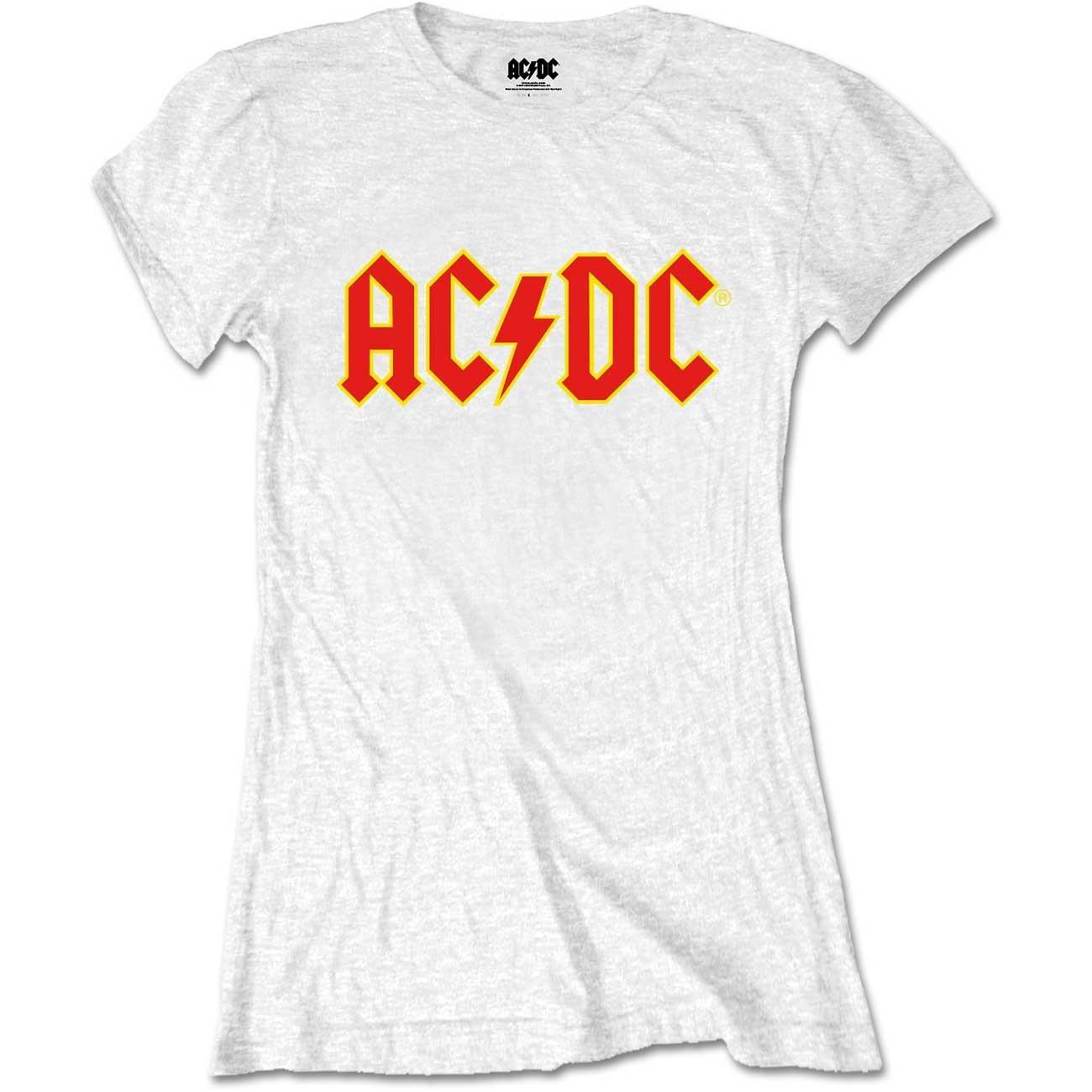 Image of Acdc Tshirt Damen Weiss XL