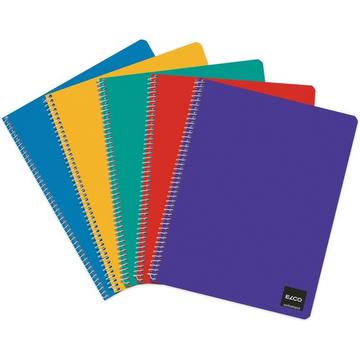 ELCO Spiralheft kariert 4mm A4 72881.07 hochw. 70g, 4mm, ass. 50 Blatt