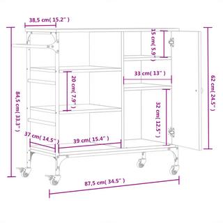 VidaXL carrello da cucina Legno multistrato  