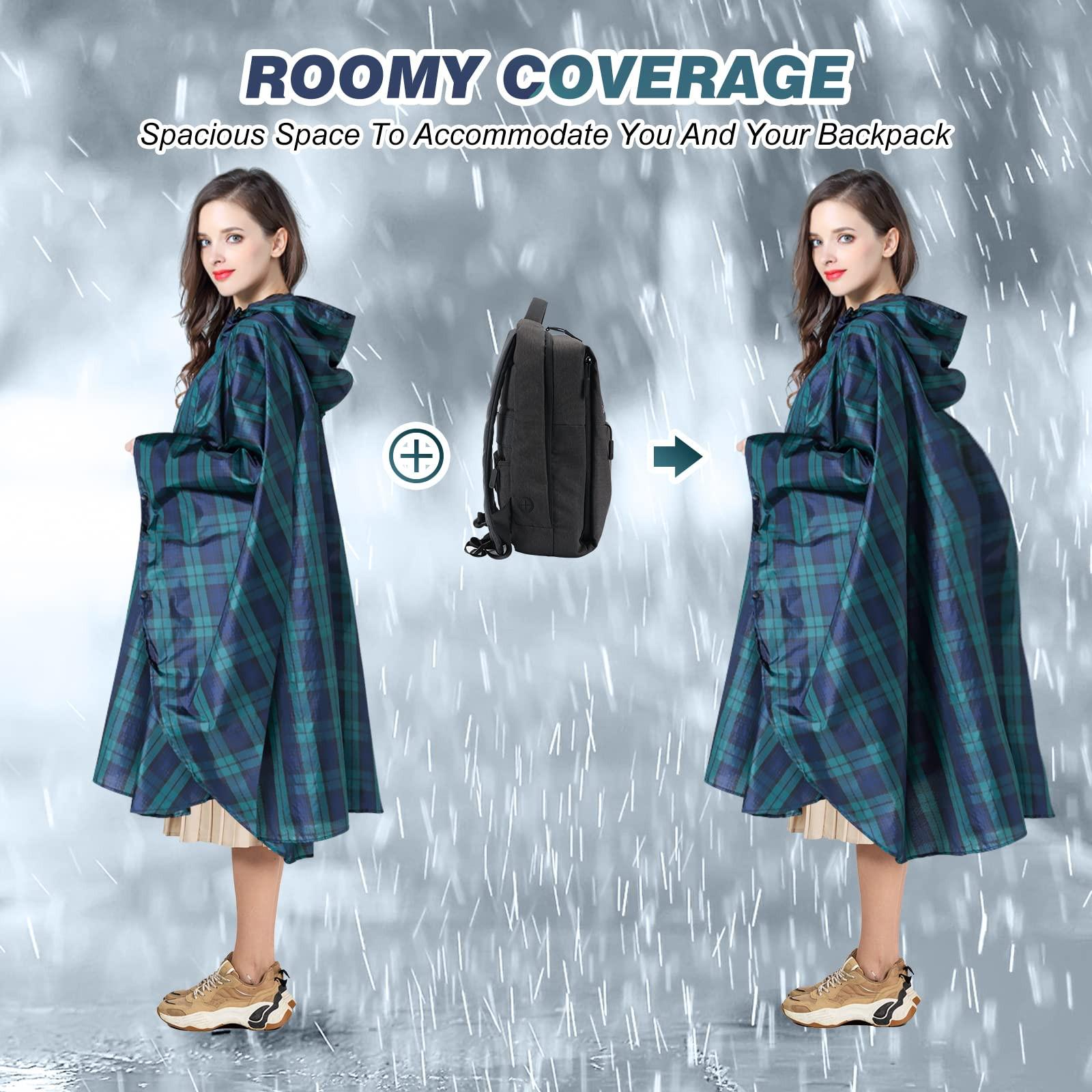 Alopini Poncho Antipioggia Traspirante Giacca Antipioggia Leggera  