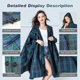 Alopini Poncho Antipioggia Traspirante Giacca Antipioggia Leggera  