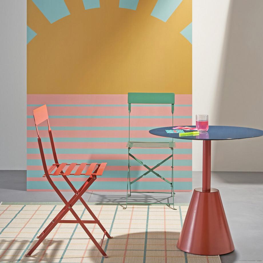 La Redoute Intérieurs Table de jardin métal acier  