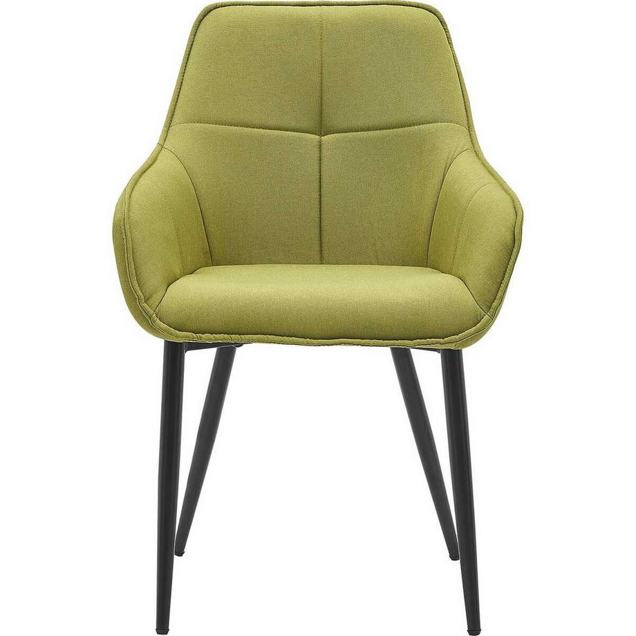 Chaise avec accoudoirs Vivanto lin vert
