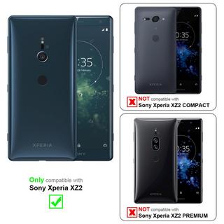 Cadorabo  Hülle für Sony Xperia XZ2 Blumen Design Magnetverschluss 