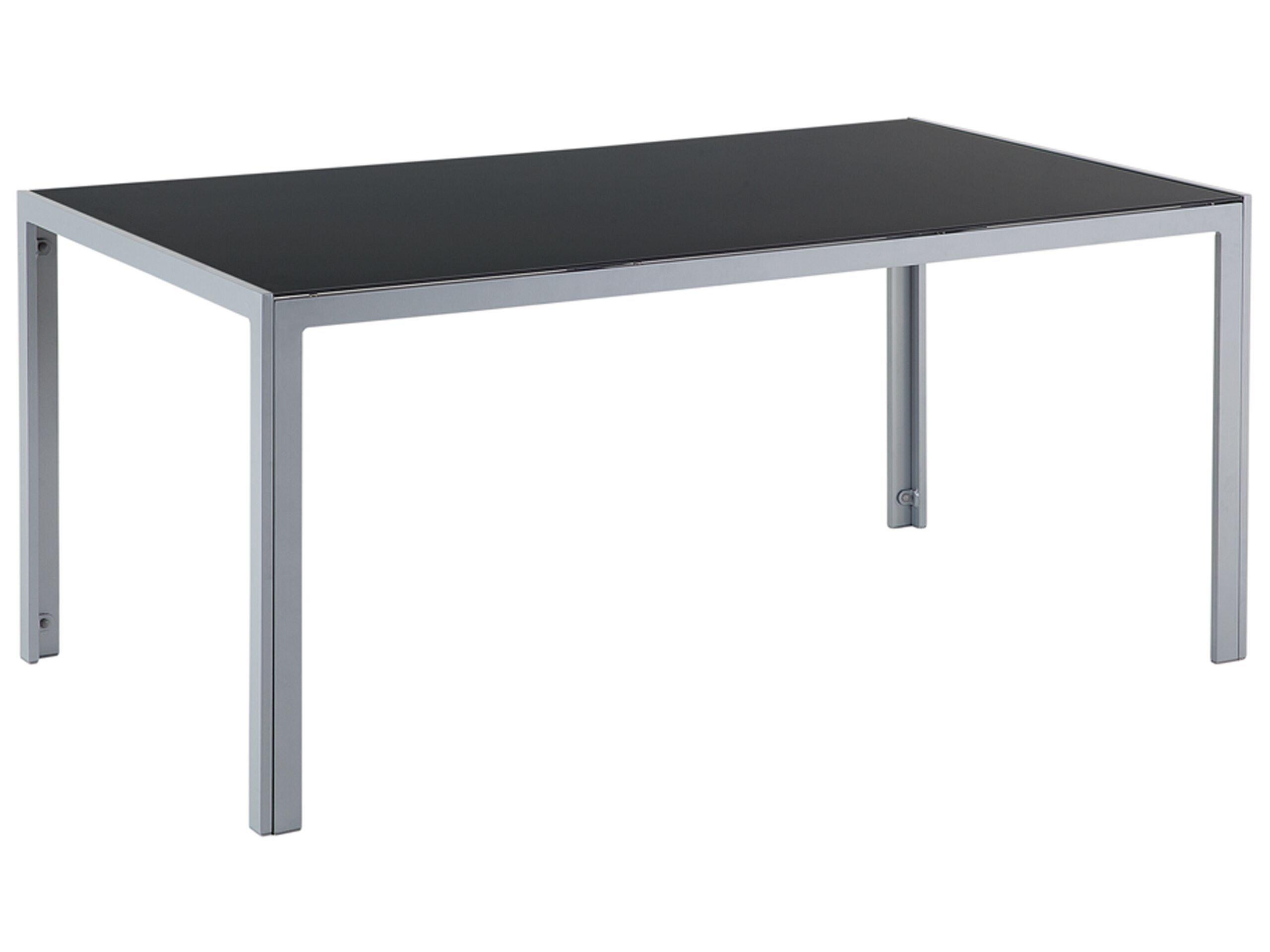 Beliani Table de jardin en Aluminium Industriel CATANIA  