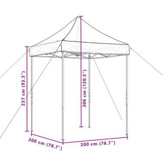 VidaXL Tente de réception polyester  