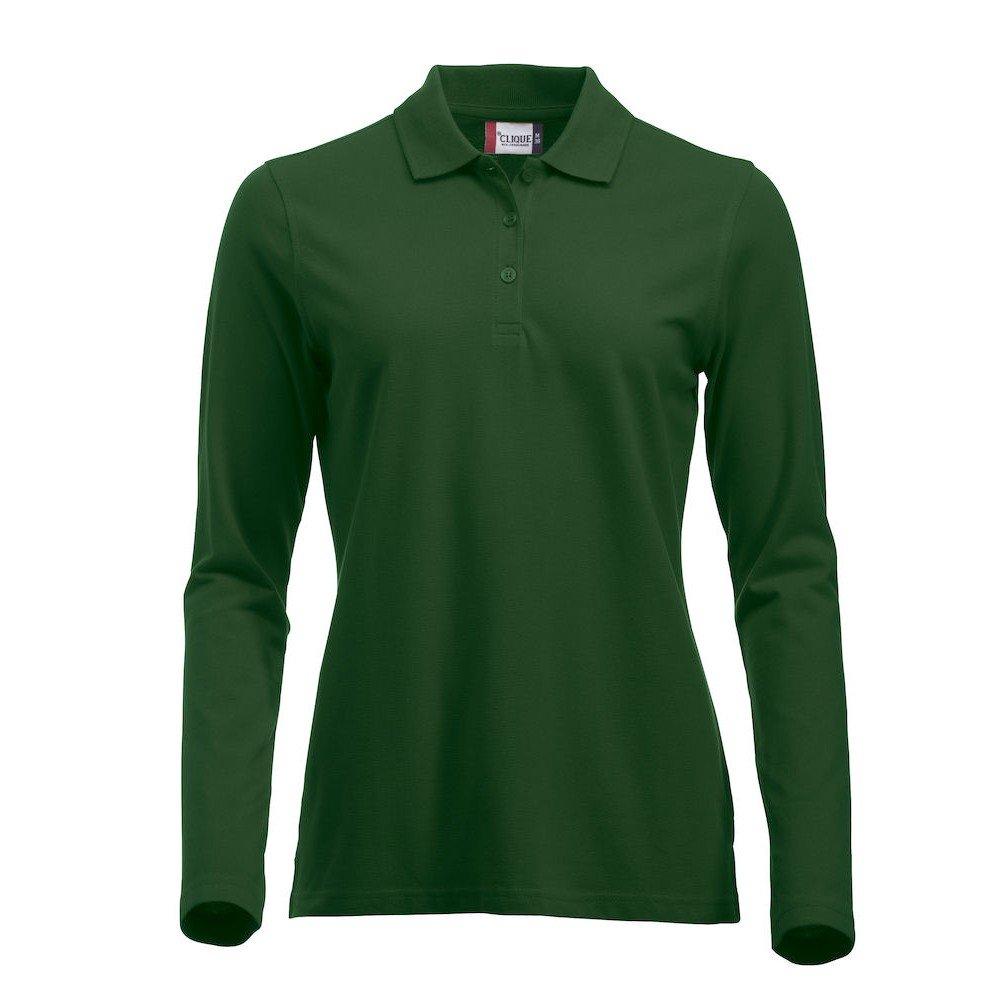 Image of Classic Marion Poloshirt Langärmlig Damen Grün XS